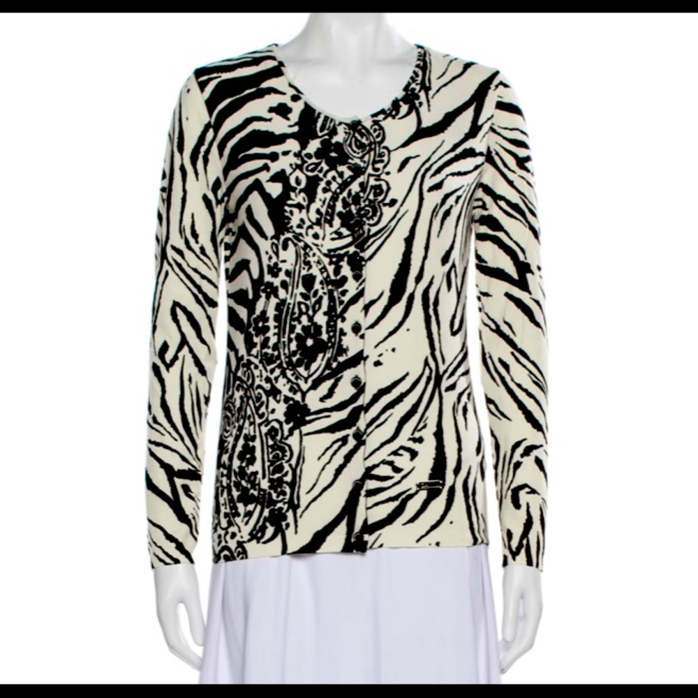 Blumarine animal cardigan
